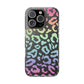 Bespattered Facade Pastel Rainbow Leopard Clear Case