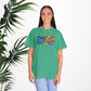 Bespattered Facade Rainbow Cheers Queers Colorful LGBTQ+ Pride Premium Unisex Comfort Colors Garment Dyed 100% Cotton T-Shirt