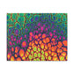 Bespattered Facade Neon Butterfly Stretched Matte Canvas Art Prints | Multiple Sizes