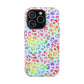 Bespattered Facade Bright Rainbow Leopard Impact-Resistant Case