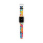 Bespattered Facade Bold Florals Faux-Leather Smart Watch Band