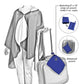 van Gogh Irises Reversible Rain Cape – Lightweight Hooded Wrap for Women