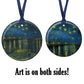 van Gogh Over the Rhone Porcelain Keepsake Ornament – Flat Ceramic, Gift-Ready