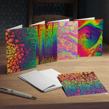 Bespattered Facade Multi-Design Greeting Cards (5-Pack) – Blank Inside