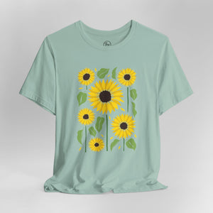 Sunflowers Bella Canvas Unisex Jersey Short Sleeve Tee