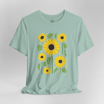 Sunflowers Bella Canvas Unisex Jersey Short Sleeve Tee