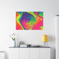 Bespattered Facade Fluid Art Abstract Painting Stretched Matte Canvas Art Prints | Multiple Sizes