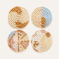 Mixed Abstract Form Set of 4 Coasters