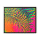 Bespattered Facade Neon Puddle Framed Canvas Art Print | 3 Frame Colors | Multiple Sizes