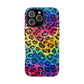 Bespattered Facade Rainbow Watercolor Leopard MagSafe Tough Case