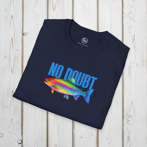 Bespattered Facade "No Doubt, Rainbow Trout" Colorful Unisex Softstyle T-Shirt
