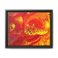 Bespattered Facade Flamin' Hot Framed Canvas Art Print | 3 Frame Colors | Multiple Sizes