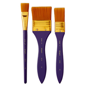 Studio Golden Nylon Brush Set - 3 Pieces