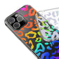Bespattered Facade Watercolor Rainbow Leopard Clear Case