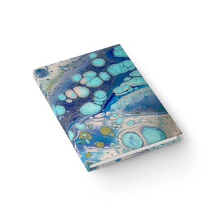 Bespattered Facade Sea Turtle Notebook - Unlined (Blank) Pages