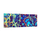 Bespattered Facade Fluid Art Abstract Painting Stretched Matte Canvas Art Prints | Multiple Sizes