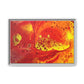 Bespattered Facade Flamin' Hot Framed Canvas Art Print | 3 Frame Colors | Multiple Sizes