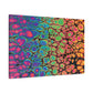 Bespattered Facade Neon Goodness Stretched Matte Canvas Art Prints | Multiple Sizes