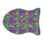 Bespattered Facade Candy Coated Neon Leopard Pet Feeding Mats (3 Shapes)