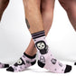 Pastel Goth Grim Reaper Ankle Socks