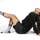 Pastel Goth Grim Reaper Crew Socks