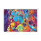 Bespattered Facade Fluid Art Abstract Painting Stretched Matte Canvas Art Prints | Multiple Sizes