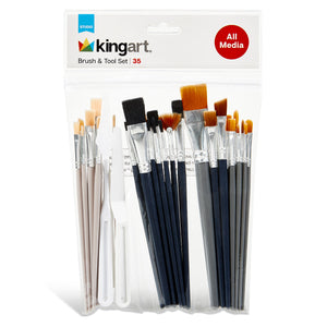 Studio Brush & Tool Set – 35 Pieces