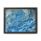 Bespattered Facade Blue Marble Framed Canvas Art Print | 3 Frame Colors | Multiple Sizes