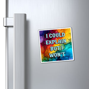 Bespattered Facade "I Could Explain But I Won't" Refrigerator Magnet
