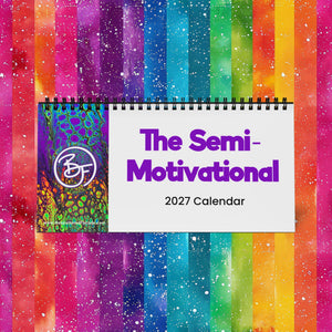 2027 Bespattered Facade Semi-Motivational Desktop Calendar