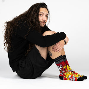 Metal This is Fine Crew Sock Pack | 2 Designs