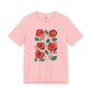 Red Roses Bella Canvas Unisex Jersey Short Sleeve Tee