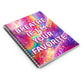 Bespattered Facade Breathe if I'm Your Favorite Spiral Notebook - Lined Pages