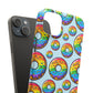 Bespattered Facade Rainbow Sprinkle Donut Snap Case
