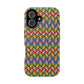 Bespattered Facade Rainbow Chevron Tiles Impact-Resistant Case