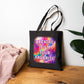 Bespattered Facade Rainbow "Breathe if I'm Your Favorite" Canvas Tote Bag Reusable Carryall