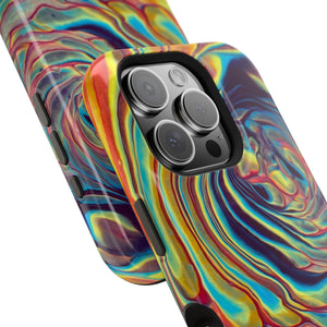 Bespattered Facade Rainbow Rings Abstract Art MagSafe Tough Case