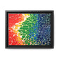 Bespattered Facade Rainbow Seaside Framed Canvas Art Print | 3 Frame Colors | Multiple Sizes