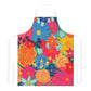 Bespattered Facade Bold Florals Tie-Back Canvas Apron