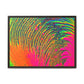 Bespattered Facade Neon Puddle Framed Canvas Art Print | 3 Frame Colors | Multiple Sizes