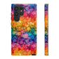 Bespattered Facade Rainbow Ink Circles Tough Case