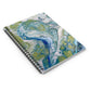 Bespattered Facade Sea Turtle Spiral Notebook - Lined Pages
