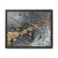 Bespattered Facade You're Golden Framed Canvas Art Print | 3 Frame Colors | Multiple Sizes