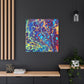 Bespattered Facade Fluid Art Abstract Painting Stretched Matte Canvas Art Prints | Multiple Sizes