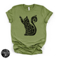 Black Cat Spell Hocus Pocus Tee | Witchy Halloween Cat Graphic T-Shirt