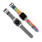 Bespattered Facade Bold Florals Faux-Leather Smart Watch Band