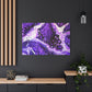 Bespattered Facade Purple Haze Stretched Matte Canvas Art Prints | Multiple Sizes