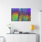 Bespattered Facade Neon Lava Stretched Matte Canvas Art Prints | Multiple Sizes