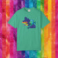 Bespattered Facade Rainbow Ally Gator Colorful LGBTQ+ Pride Premium Unisex Comfort Colors Garment Dyed 100% Cotton T-Shirt