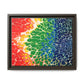 Bespattered Facade Rainbow Seaside Framed Canvas Art Print | 3 Frame Colors | Multiple Sizes
